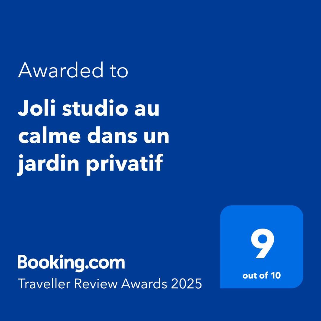 Joli Studio Au Calme Dans Un Jardin Privatif Ouistreham Kültér fotó